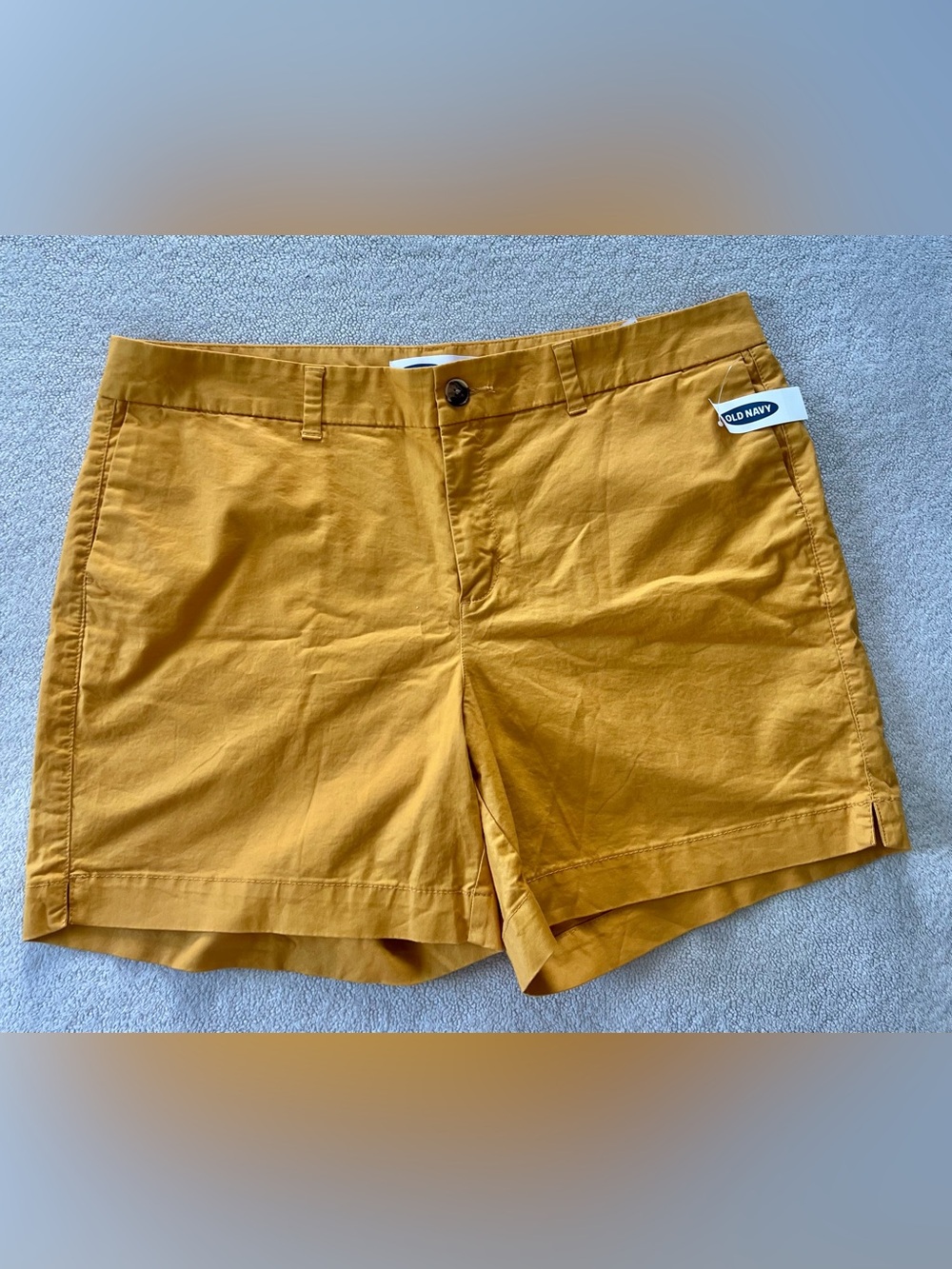 Old Navy Everyday Shorts Mustard Yellow Size 14 | NWT Chino Summer Beach Shorts